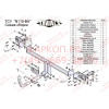 N110-BA TAVIALS ТСУ для Nissan Almera Classic седан 2006-2012. Требуется подрезка бампера. Тип шара: C (оцинкованный, съемный). Нагрузки: 1000/75 кг, масса фаркопа 14,8 кг (без электрики в комплекте)