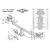 N110-BA TAVIALS ТСУ для Nissan Almera Classic седан 2006-2012. Требуется подрезка бампера. Тип шара: C (оцинкованный, съемный). Нагрузки: 1000/75 кг, масса фаркопа 14,8 кг (без электрики в комплекте)