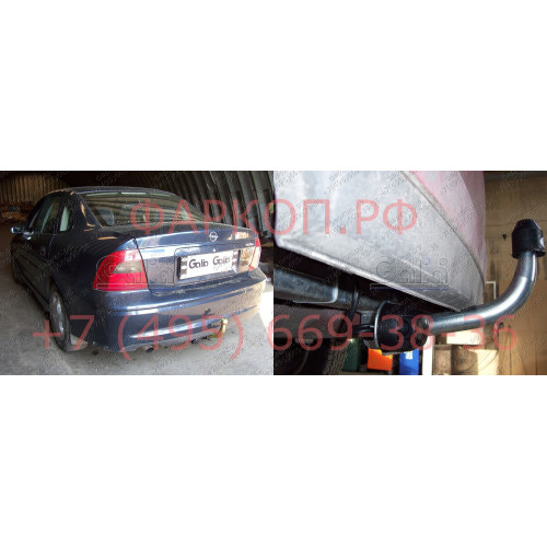 O029C GALIA Полностью оцинкованный фаркоп на Opel Vectra B седан/универсал/хетчбек 1995-2002. С 1999 большой вырез бампера. Тип шара: C (горизонтальный съемный). Установка без снятия и выреза бампера. Нагрузки: 1500/75 кг, масса фаркопа 17,17 кг