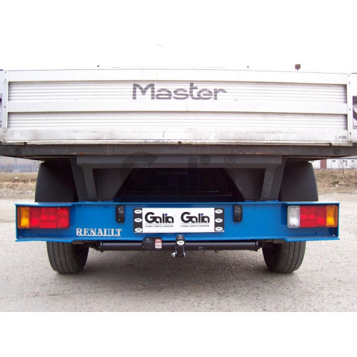 O046A GALIA Полностью оцинкованный фаркоп на Opel Movano A 1999-2010, Renault Master 1998-2010 платформа. Тип шара: A. Установка без снятия и выреза бампера. Нагрузки: 2300/100 кг, масса фаркопа 23,01 кг