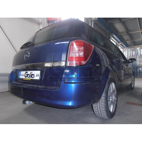 O050C GALIA Полностью оцинкованный фаркоп на Opel Astra H универсал 2004-2009. Подрозетник убирается за бампер. Тип шара: C (горизонтальный съемный). Без выреза бампера. Нагрузки: 1650/75 кг, масса фаркопа 17,87 кг