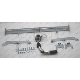 O050C GALIA Полностью оцинкованный фаркоп на Opel Astra H универсал 2004-2009. Подрозетник убирается за бампер. Тип шара: C (горизонтальный съемный). Без вы