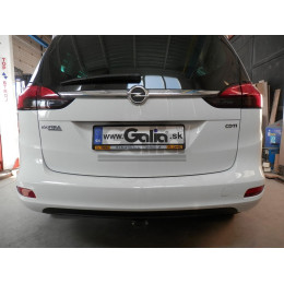 O062C GALIA Полностью оцинкованный фаркоп на Opel Zafira Tourer C 2012-2019. Подрозетник убирается за бампер. Тип шара: C (горизонтальный съемный). Невидимый в