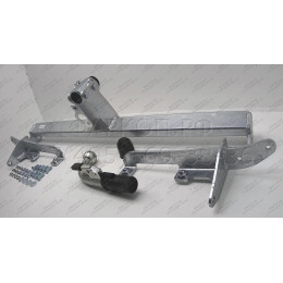 O062C GALIA Полностью оцинкованный фаркоп на Opel Zafira Tourer C 2012-2019. Подрозетник убирается за бампер. Тип шара: C (горизонтальный съемный). Невидимый в