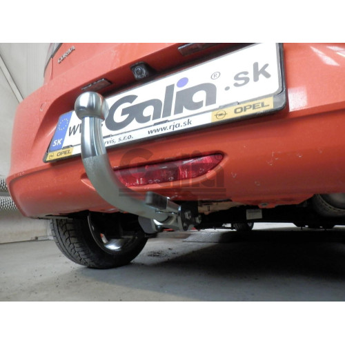 O072A GALIA Полностью оцинкованный фаркоп на Opel Corsa 2019-, Peugeot 208 2019-. Тип шара: A. Без подрезки бампера. Нагрузки: 1400/75 кг, масса фаркопа 13,92 кг