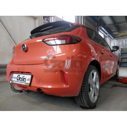 O072A GALIA Полностью оцинкованный фаркоп на Opel Corsa 2019-, Peugeot 208 2019-. Тип шара: A. Без подрезки бампера. Нагрузки: 1400/75 кг, масса фаркопа 13,92 кг