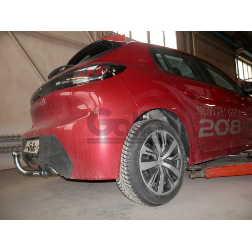 O072A GALIA Полностью оцинкованный фаркоп на Opel Corsa 2019-, Peugeot 208 2019-. Тип шара: A. Без подрезки бампера. Нагрузки: 1400/75 кг, масса фаркопа 13,92 кг