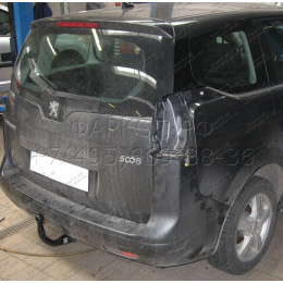 P-045 STEINHOF Фаркоп на Peugeot 5008 2009-2017. Требуется подрезка бампера. Тип шара: AV (вертикальное быстросъемное крепление шара на ключе). Нагрузки: 1800/100 