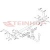 P-063 STEINHOF Фаркоп на Peugeot 3008 2017-2024. Требуется подрезка бампера. Тип шара: AV (вертикальное быстросъемное крепление шара на ключе). Нагрузки: 2000/90 кг, масса фаркопа 21 кг (без электрики в комплекте)
