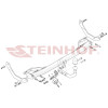 P-064 STEINHOF Фаркоп на Peugeot 307 универсал 2002-2008. Требуется подрезка бампера. Тип шара: A. Нагрузки: 1700/80 кг, масса фаркопа 18,1 кг (без электрики в комплекте)