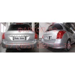 P041A GALIA Полностью оцинкованный фаркоп на Peugeot 308 универсал 2008-2013. Тип шара: A. Установка без снятия и выреза бампера. Нагрузки: 1700/75 кг, масса фа