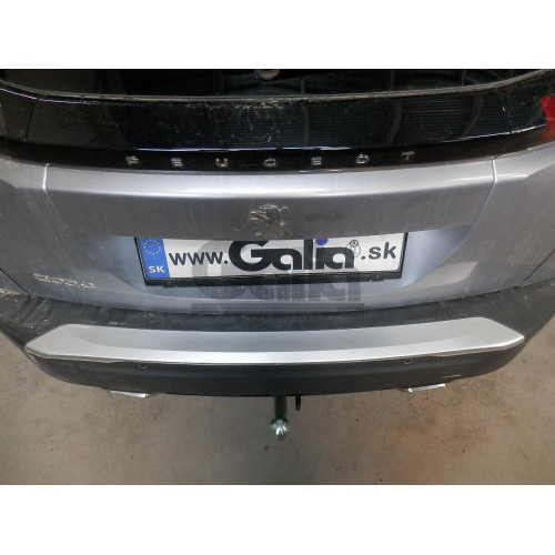 P048C GALIA Полностью оцинкованный фаркоп на Peugeot 2008 2019-. Тип шара: C (горизонтальный съемный). Невидимый вырез бампера. Нагрузки: 1400/75 кг, масса фаркопа 16,37 кг
