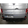 V085C GALIA Полностью оцинкованный фаркоп на Volkswagen Crafter II фургон со ступенькой, одинарные колеса сзади 2017-, MAN TGE фургон со ступенькой 2016-. Без выреза бампера. Тип шара: C (горизонтальный съемный). Нагрузки: 3500/150 кг, масса фаркопа 28,37
