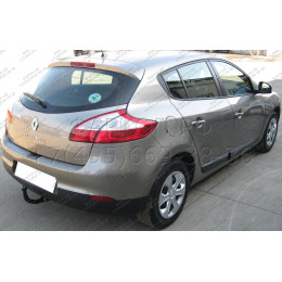 R-113 STEINHOF Фаркоп на Renault Megane III хетчбек 5 дверей 11/2008-2016 без подрезки бампера. Тип шара: AV (вертикальное быстросъемное крепление шара на ключе). 