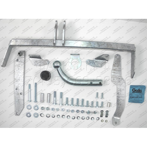 R016A GALIA Полностью оцинкованный фаркоп на Renault Scenic I 1996-2003. Тип шара: A. Установка без снятия и выреза бампера. Нагрузки: 1350/75 кг, масса фаркопа 12,52 кг