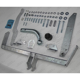 R016A GALIA Полностью оцинкованный фаркоп на Renault Scenic I 1996-2003. Тип шара: A. Установка без снятия и выреза бампера. Нагрузки: 1350/75 кг, масса фаркопа 12,5
