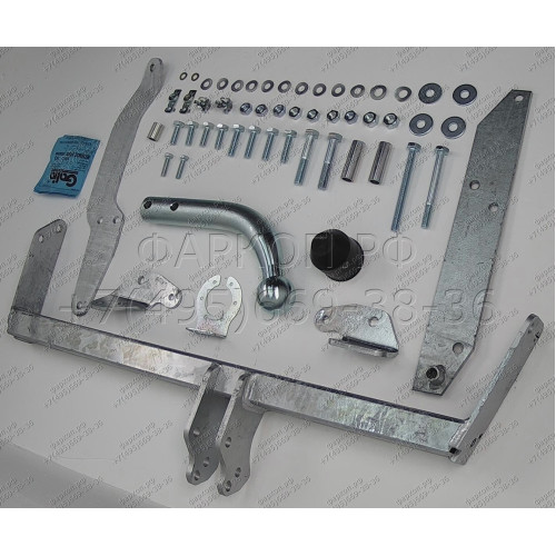 R016A GALIA Полностью оцинкованный фаркоп на Renault Scenic I 1996-2003. Тип шара: A. Установка без снятия и выреза бампера. Нагрузки: 1350/75 кг, масса фаркопа 12,52 кг