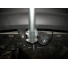 R074A GALIA Полностью оцинкованный фаркоп на Renault Megane II 2003-2008 (classic) седан/универсал, Megane III универсал 2008-2016. Подрозетник убирается за бампер. Тип шара: A. Установка без выреза бампера. Нагрузки: 1300/75 кг, масса фаркопа 16,92 кг