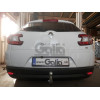 R074A GALIA Полностью оцинкованный фаркоп на Renault Megane II 2003-2008 (classic) седан/универсал, Megane III универсал 2008-2016. Подрозетник убирается за бампер. Тип шара: A. Установка без выреза бампера. Нагрузки: 1300/75 кг, масса фаркопа 16,92 кг