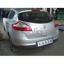 R087C GALIA Полностью оцинкованный фаркоп на Renault Megane III хетчбек 5 дверей 2008-2016, Renault Scenic III 2010-2016. Подрозетник убирается за бампер. Тип шара: C (гориз
