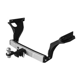 RDU-21-991124.00 PT GROUP Фаркоп с нержавеющей накладкой на Renault Duster 2021-2022 без подрезки бампера. Тип шара: E (легкосъемный шар под квадрат). Нагрузки: 1600/75