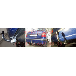 S084A GALIA Полностью оцинкованный фаркоп на Skoda Felicia хетчбек 1996-2002. Тип шара: A. Установка без снятия и выреза бампера. Нагрузки: 1000/50 кг, масса фар