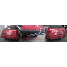 S095A GALIA Полностью оцинкованный фаркоп на SEAT Ibiza IV хетчбек 3/5 дверей 2008-2017, Ibiza ST универсал 2010-2017. Тип шара: A. Подрезка бампера. Нагрузки: 1200/75 кг, 