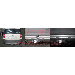 S098C GALIA Полностью оцинкованный фаркоп на Skoda Yeti 2009-2018 2WD/4WD. Тип шара: C (горизонтальный съемный). Невидимый вырез бампера. Нагрузки: 2000/80 кг, мас