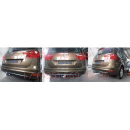 S100A GALIA Полностью оцинкованный фаркоп на SEAT Alhambra 2010-2020, Volkswagen Sharan 2010-2020 2WD/4WD. Тип шара: A. Подрезка бампера. Нагрузки: 2500/100 кг, масса фаркопа 17,52 