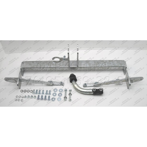 S115A GALIA Полностью оцинкованный фаркоп на Subaru Legacy седан/универсал 2009-2018. Подрозетник убирается за бампер. Тип шара: A. Невидимый вырез бампера. Нагрузки: 2100/85 кг, масса фаркопа 16,22 кг