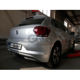 S124C GALIA Полностью оцинкованный фаркоп на Volkswagen Polo хетчбек 2017-, SEAT Ibiza хетчбек 2017-. Тип шара: C (горизонтальный съемный). Установка без выреза ба
