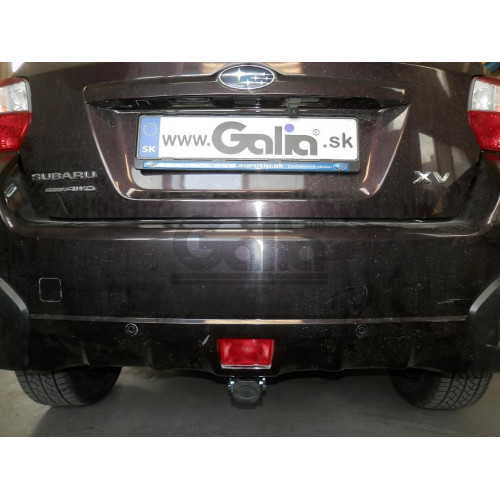 S127C GALIA Полностью оцинкованный фаркоп на Subaru XV 2011-2017. Подрозетник убирается за бампер. Тип шара: C (горизонтальный съемный). Невидимый вырез бампера. Нагрузки: 1600/75 кг, масса фаркопа 15,47 кг