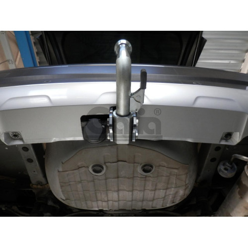 S140V GALIA Полностью оцинкованный фаркоп на Subaru Forester 2018-2024, 2024-. Тип шара: AV (вертикальное быстросъемное крепление шара на ключе). Невидимый вырез бампера. Нагрузки: 2265/100 кг, масса фаркопа 17,57 кг