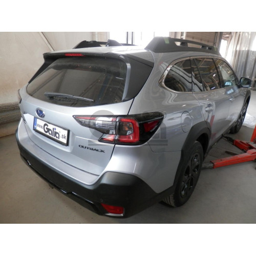 S141V GALIA Полностью оцинкованный фаркоп на Subaru Outback 2021-. Тип шара: AV (вертикальное быстросъемное крепление шара на ключе). Невидимый вырез бампера. Нагрузки: 2100/100 кг, масса фаркопа 16,67 кг