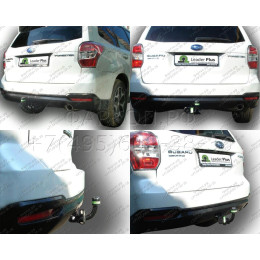 S305-A Лидер-плюс ТСУ для Subaru Forester 2013-2018. Требуется подрезка бампера. Нагрузки: 1500/75 кг, масса фаркопа 21,74 кг (без электрики в комплекте)