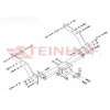 T-145 STEINHOF Фаркоп на Toyota Hilux 1998-2005 без подрезки бампера. Тип шара: F. Нагрузки: 2450/90 кг, масса фаркопа 27,2 кг (без электрики в комплекте)