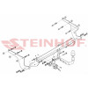 T-206 STEINHOF Фаркоп на Toyota Urban Cruiser 2WD 2009-2016 без снятия и подрезки бампера. Тип шара: A. Нагрузки: 980/50 кг, масса фаркопа 16,9 кг (без электрики в комплекте)
