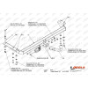 T.011 IMIOLA Фаркоп Toyota Avensis универсал T22 1997-2002. Тип шара: A, необходима подрезка бампера. Нагрузки: 1500/75 кг (без электрики в комплекте)