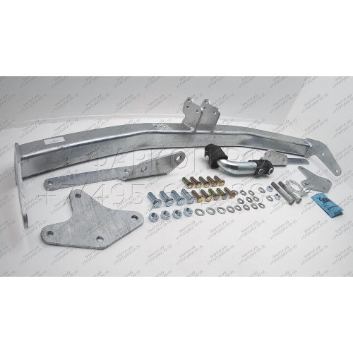 T068A GALIA Полностью оцинкованный фаркоп на Toyota Highlander 2010-2014. Тип шара: A. Требуется подрезка бампера. Нагрузки: 2500/120 кг, масса фаркопа 18,62 кг