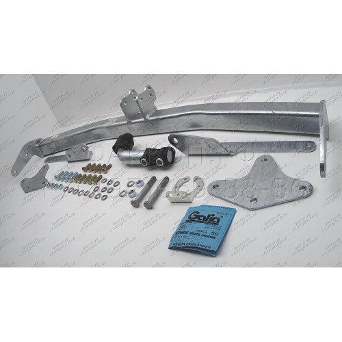 T068A GALIA Полностью оцинкованный фаркоп на Toyota Highlander 2010-2014. Тип шара: A. Требуется подрезка бампера. Нагрузки: 2500/120 кг, масса фаркопа 18,62 кг