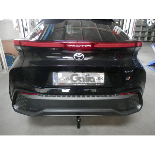 T073V GALIA Полностью оцинкованный фаркоп на Toyota C-HR 2018-2023, 2023-, Toyota Corolla хетчбек 2019-. Тип шара: AV (вертикальное быстросъемное крепление шара на ключе). Установка без выреза бампера. Нагрузки: 1600/80 кг, масса фаркопа 15,37 кг