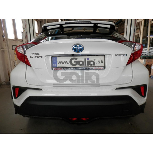 T073V GALIA Полностью оцинкованный фаркоп на Toyota C-HR 2018-2023, 2023-, Toyota Corolla хетчбек 2019-. Тип шара: AV (вертикальное быстросъемное крепление шара на ключе). Установка без выреза бампера. Нагрузки: 1600/80 кг, масса фаркопа 15,37 кг