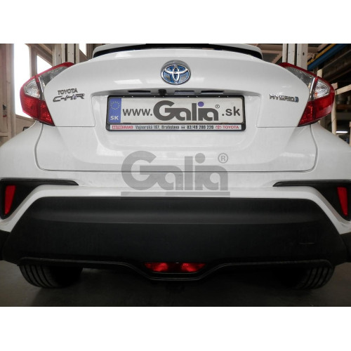 T073V GALIA Полностью оцинкованный фаркоп на Toyota C-HR 2018-2023, 2023-, Toyota Corolla хетчбек 2019-. Тип шара: AV (вертикальное быстросъемное крепление шара на ключе). Установка без выреза бампера. Нагрузки: 1600/80 кг, масса фаркопа 15,37 кг