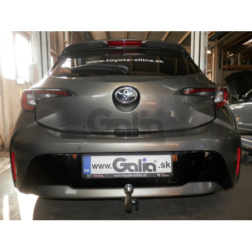 T073V GALIA Полностью оцинкованный фаркоп на Toyota C-HR 2018-2023, 2023-, Toyota Corolla хетчбек 2019-. Тип шара: AV (вертикальное быстросъемное крепление шара на ключе). Установка без выреза бампера. Нагрузки: 1600/80 кг, масса фаркопа 15,37 кг