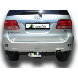 T122-F Лидер-плюс ТСУ для Toyota Fortuner 2005-2013, 2013-2017 без снятия и выреза бампера. Тип шара: F. Нагрузки: 2000/100 кг, масса фаркопа 19,9 кг (без электрики в ком