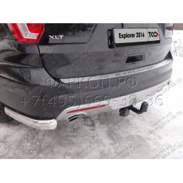 TCU00001 ТСС Фаркоп на Ford Explorer 2016-2020 без подрезки бампера. Тип шара: A. Нагрузки: 1600/100 кг