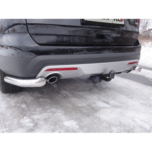 TCU00001 ТСС Фаркоп на Ford Explorer 2016-2020 без подрезки бампера. Тип шара: A. Нагрузки: 1600/100 кг