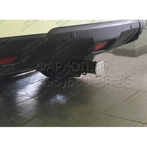 TCU00017 ТСС Фаркоп на Nissan X-Trail T32 2015-2018, 2018-2022 без подрезки бампера. Тип шара: E (шаровый узел под американский квадрат). Нагрузки: 1600/100 кг