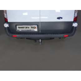 TCU00108 ТСС Фаркоп на Ford Transit 2014- без подрезки бампера. Тип шара: E (шаровый узел под американский квадрат). Нагрузки: 3500/150 кг