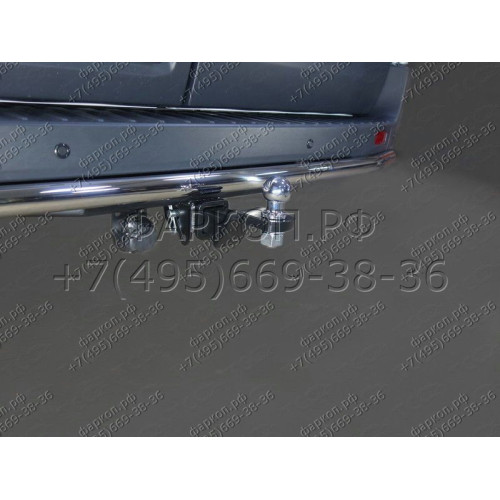 TCU00108 ТСС Фаркоп на Ford Transit 2014- без подрезки бампера. Тип шара: E (шаровый узел под американский квадрат). Нагрузки: 3500/150 кг